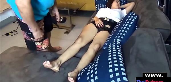  Real amateur Thai chicks having a groupsex party